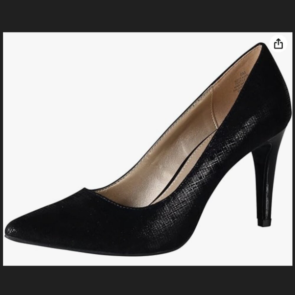 Bandolino Fairbury Black Sheen Pumps Sz 6.5 M